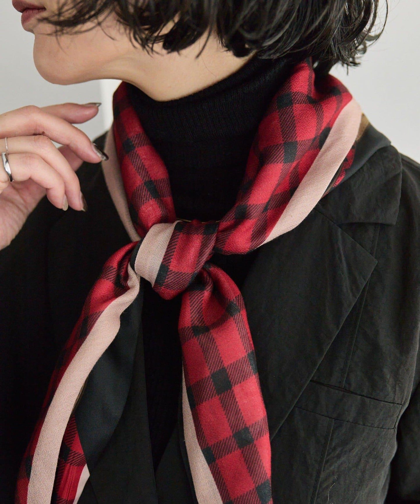 經典格紋圍巾