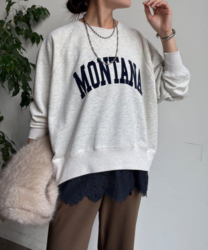 標誌寬鬆插肩袖套頭衫