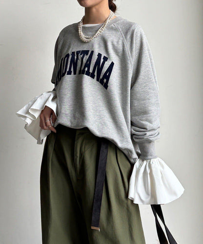 標誌寬鬆插肩袖套頭衫