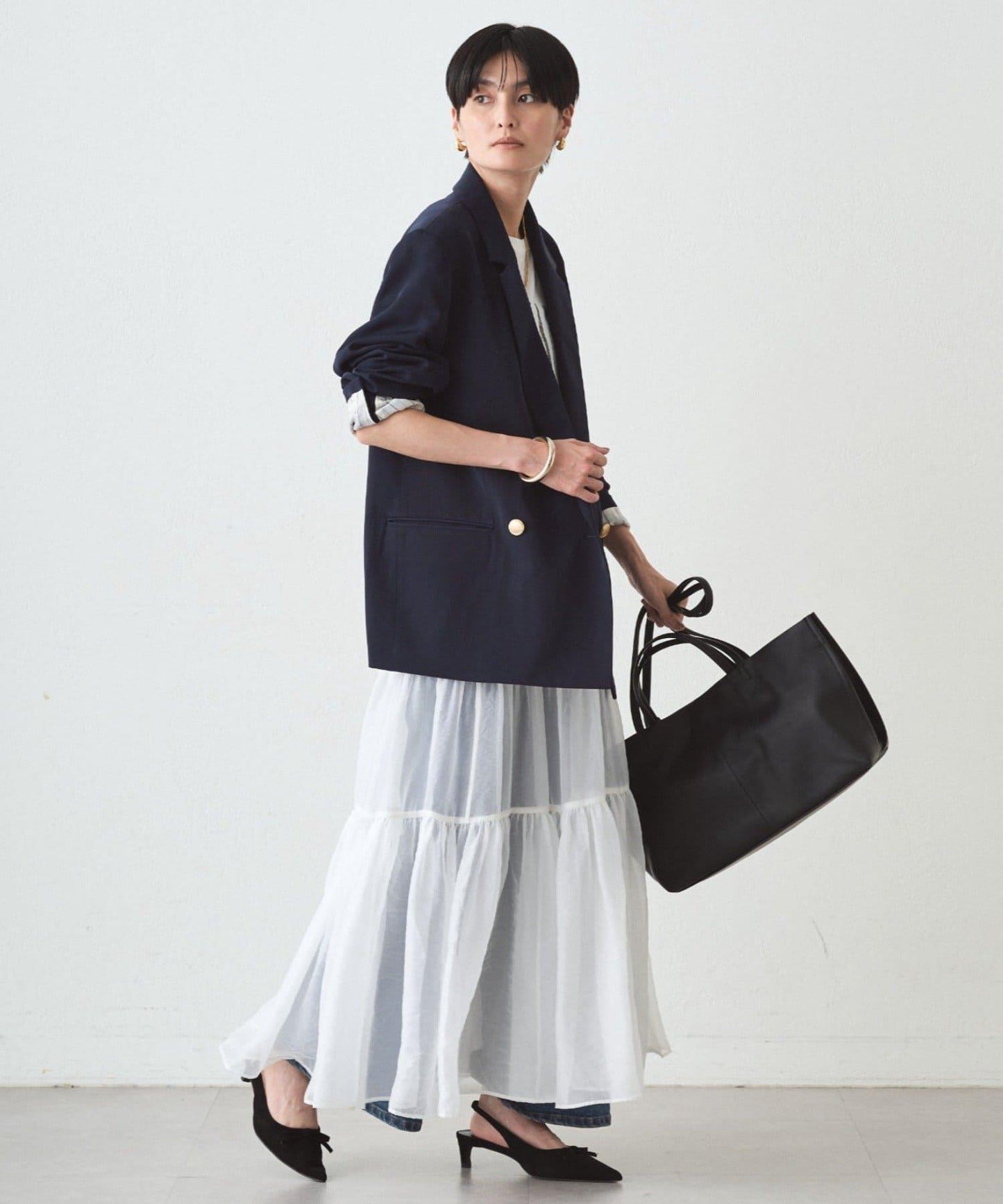 歐根紗層疊半身裙