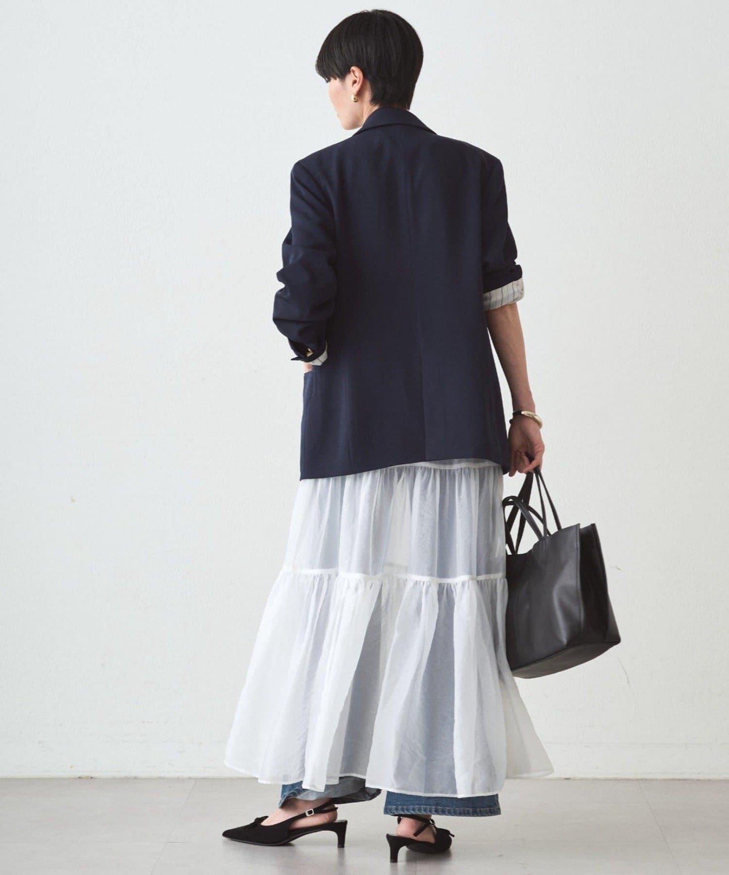 歐根紗層疊半身裙