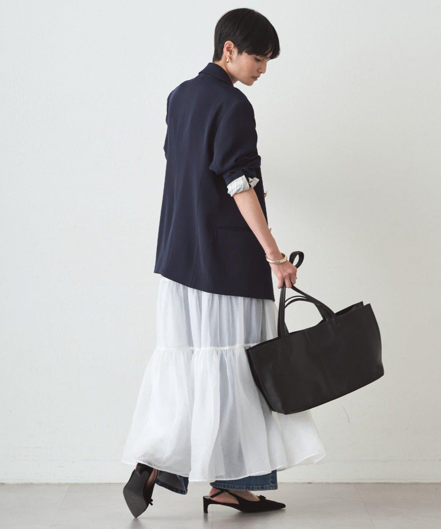 歐根紗層疊半身裙