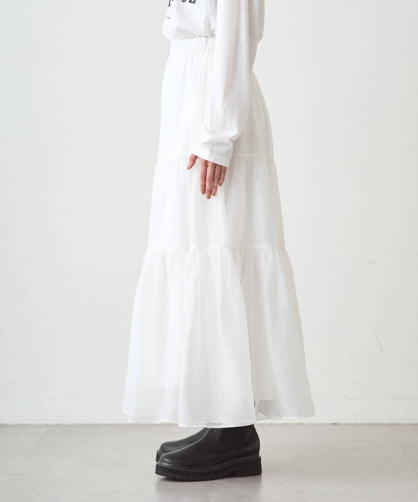 歐根紗層疊半身裙