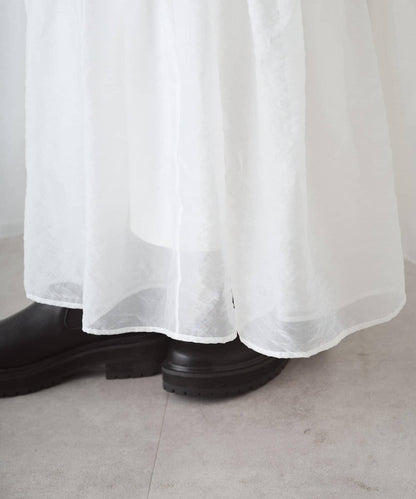 歐根紗層疊半身裙