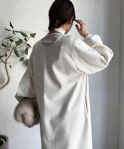 【前後兩穿】加絨寬袖連衣裙