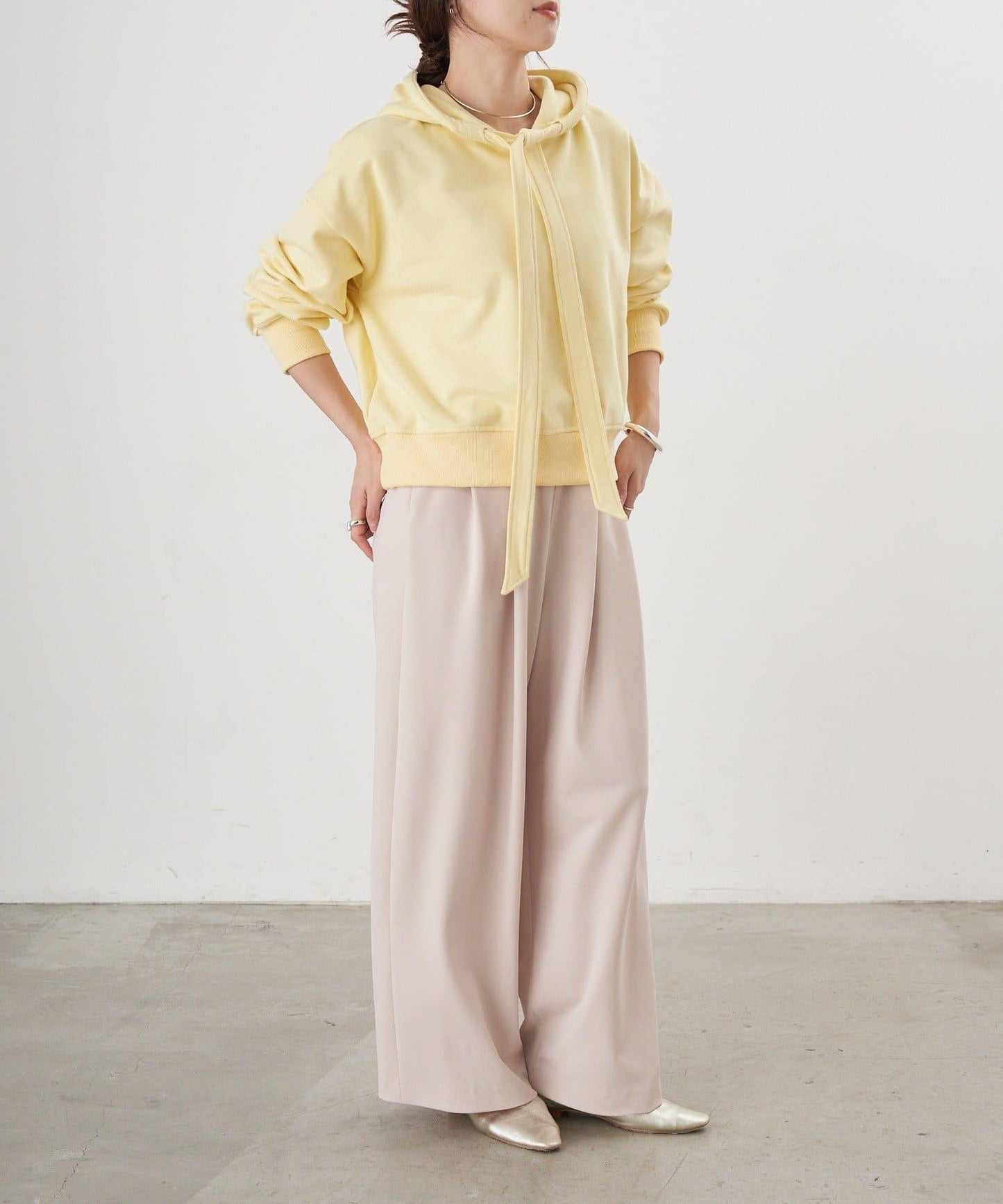 【26SS】雙褶針織長褲