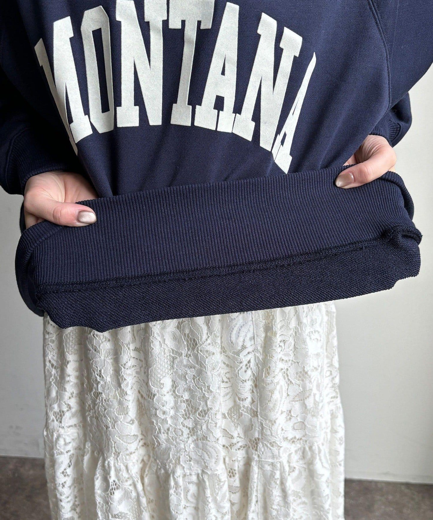 標誌寬鬆插肩袖套頭衫