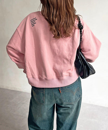 CPCM標誌刺繡加絨套頭衫