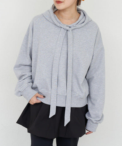 【26SS】蝴蝶結領連帽衫