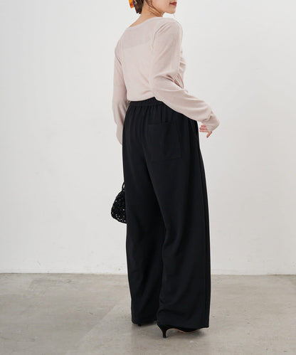 【26SS】雙褶針織長褲