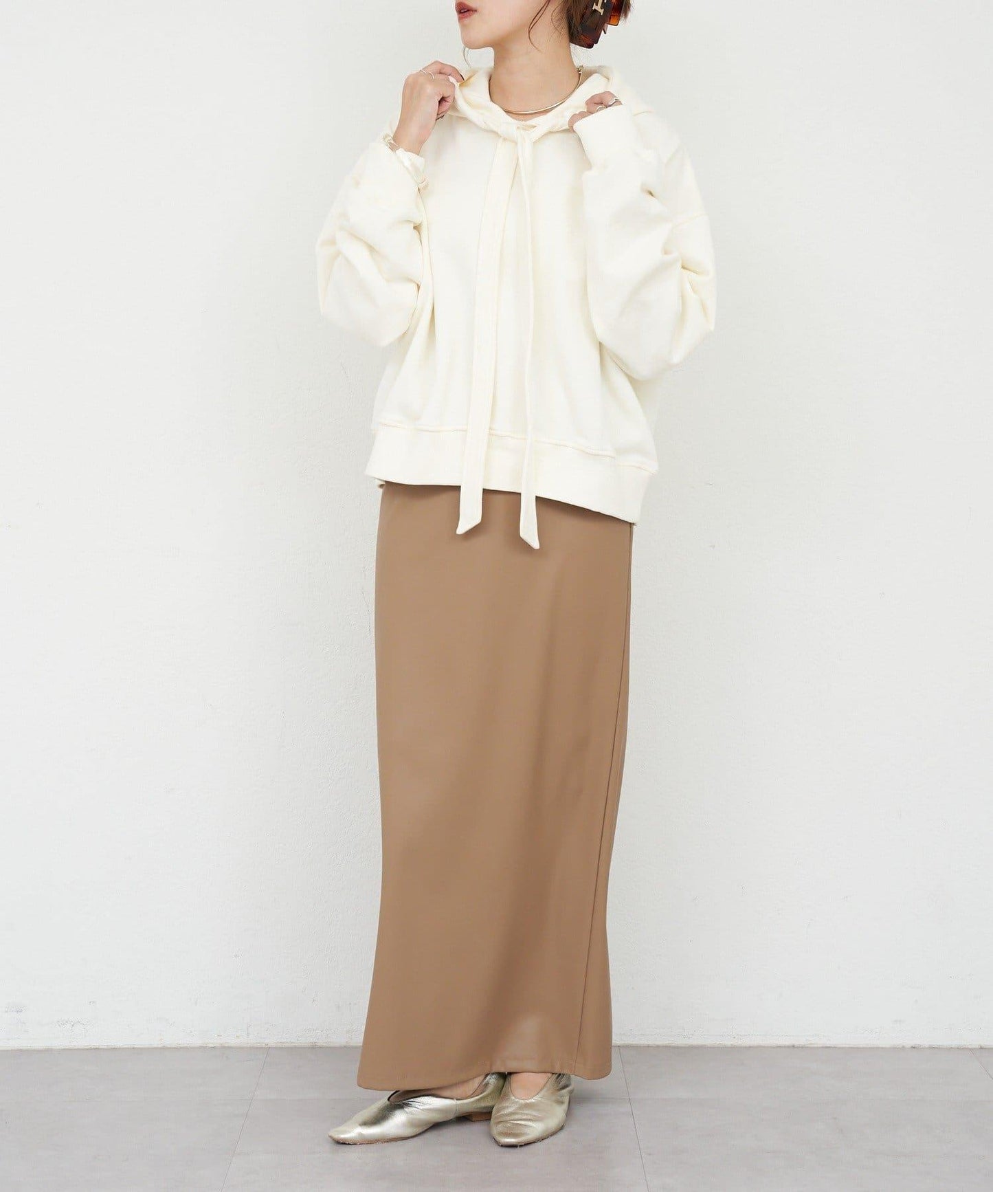 【26SS】蝴蝶結領連帽衫