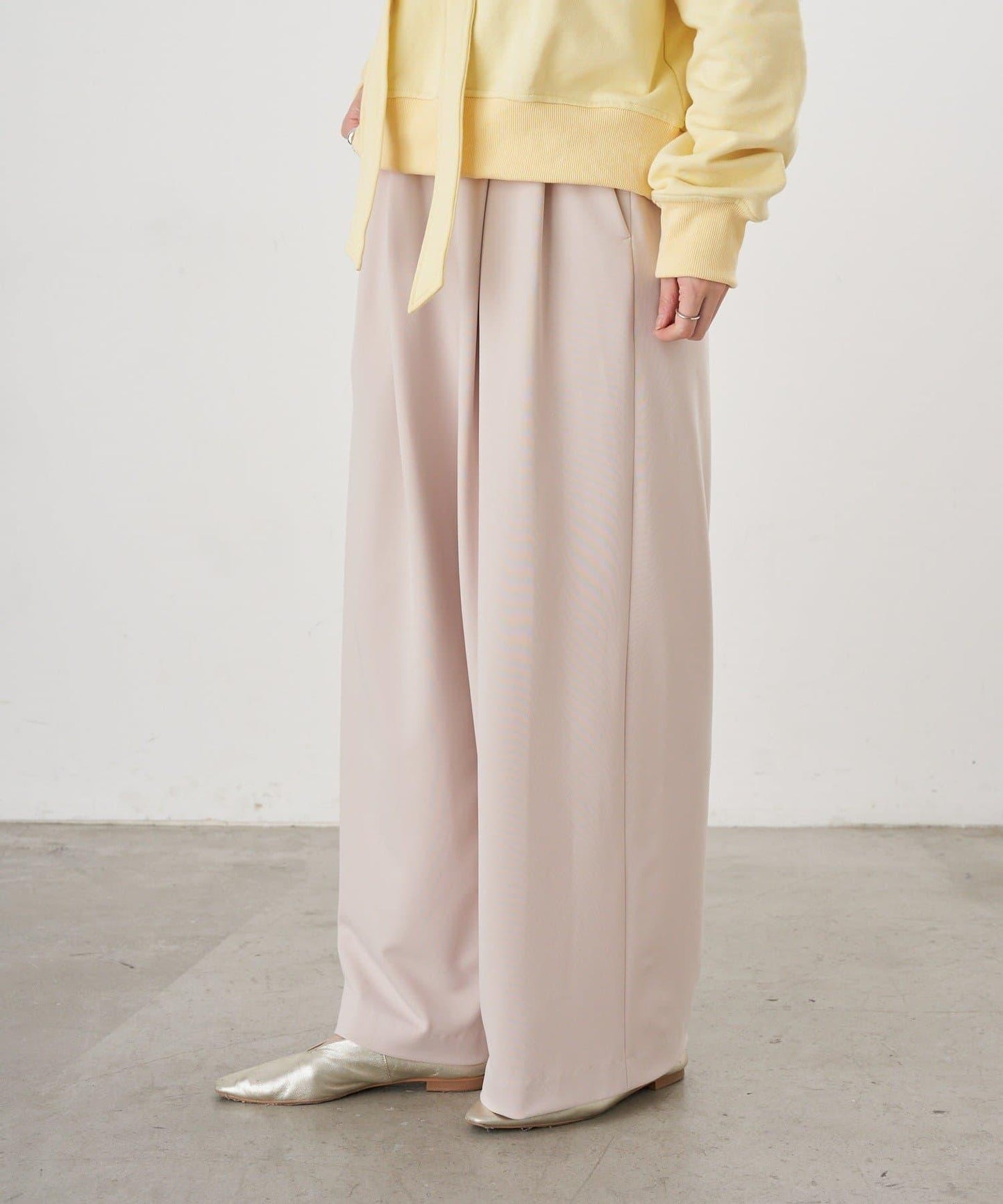 【26SS】雙褶針織長褲