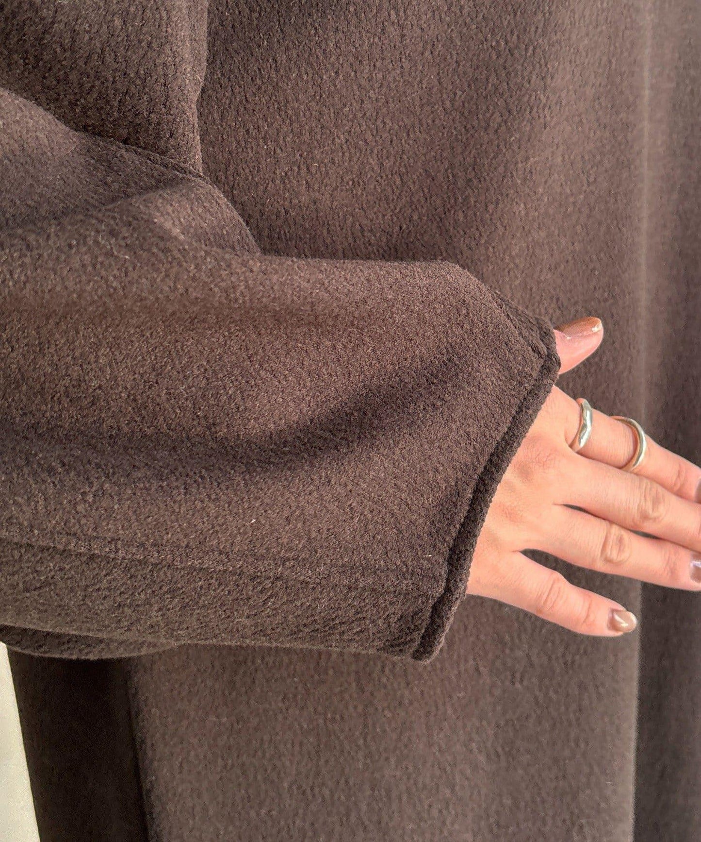 【前後兩穿】加絨寬袖連衣裙