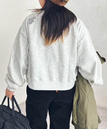 CPCM標誌刺繡加絨套頭衫