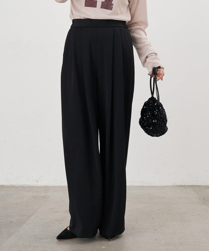 【26SS】雙褶針織長褲