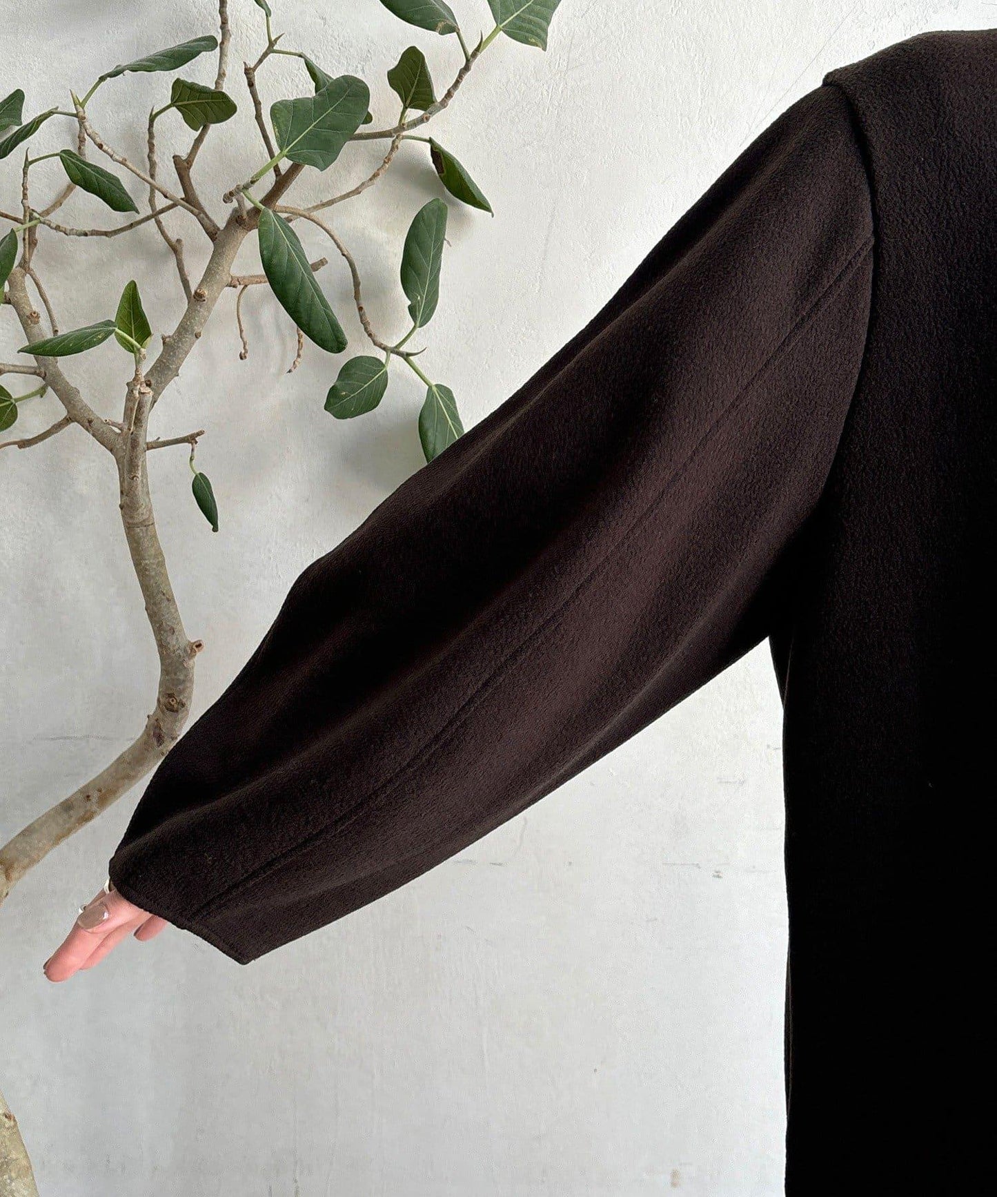 【前後兩穿】加絨寬袖連衣裙