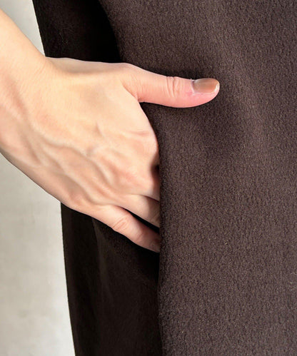 【前後兩穿】加絨寬袖連衣裙