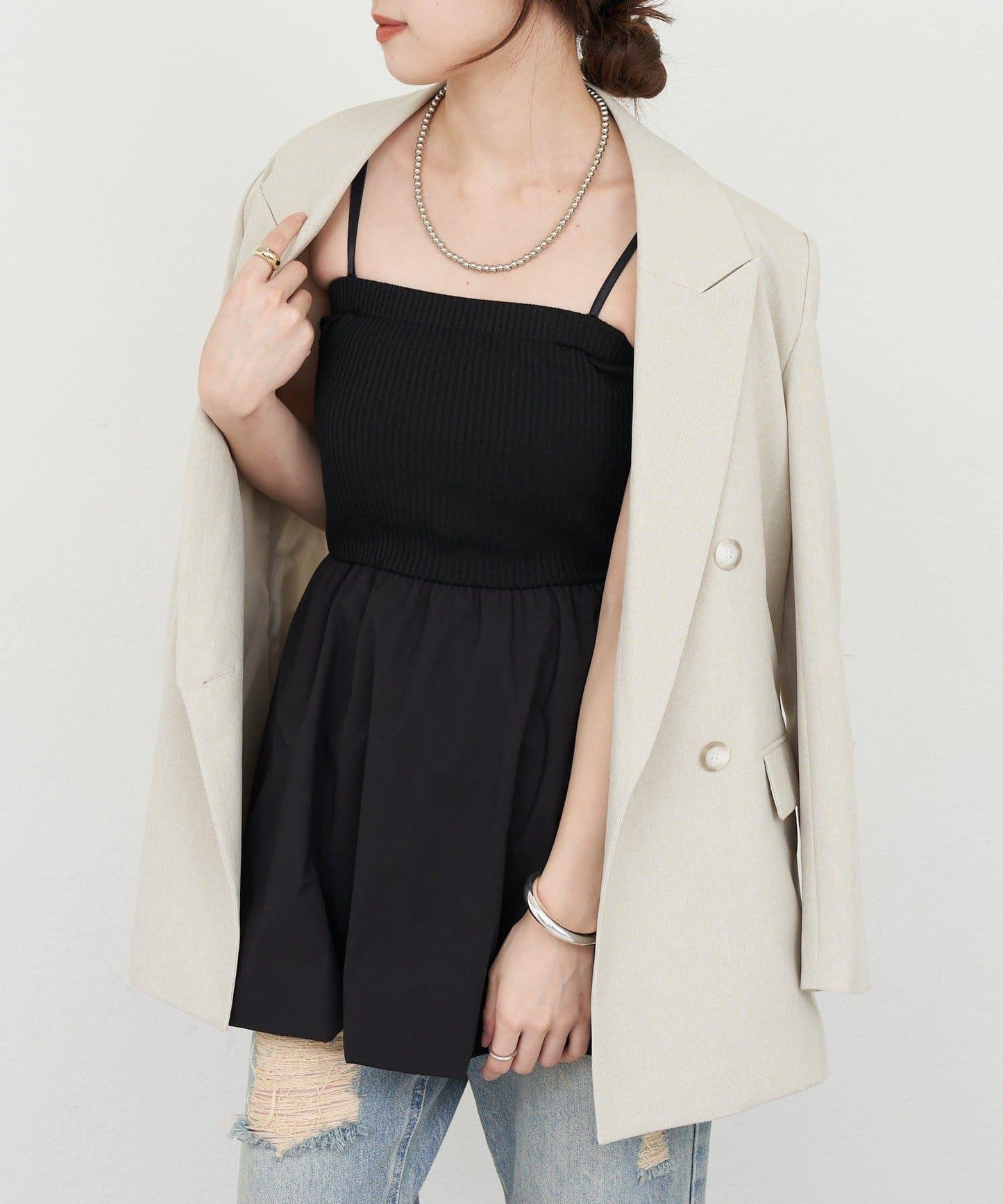 【26SS】泡泡吊帶背心