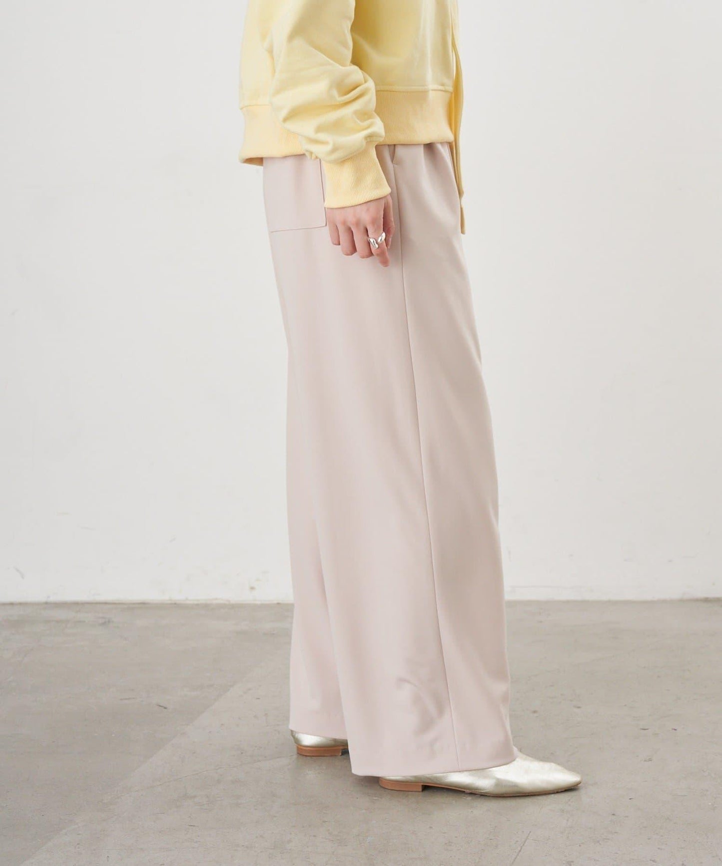 【26SS】雙褶針織長褲