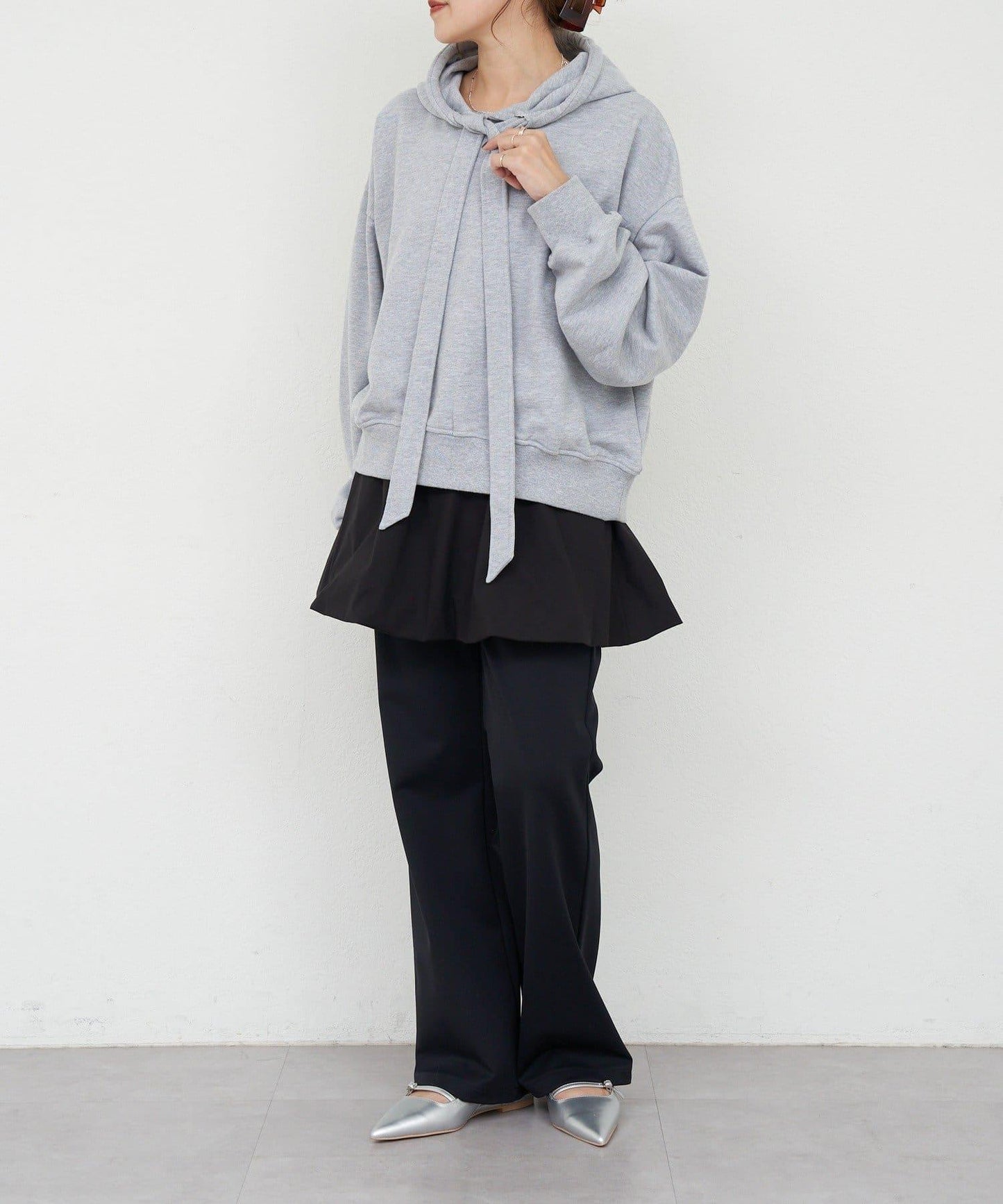 【26SS】蝴蝶結領連帽衫