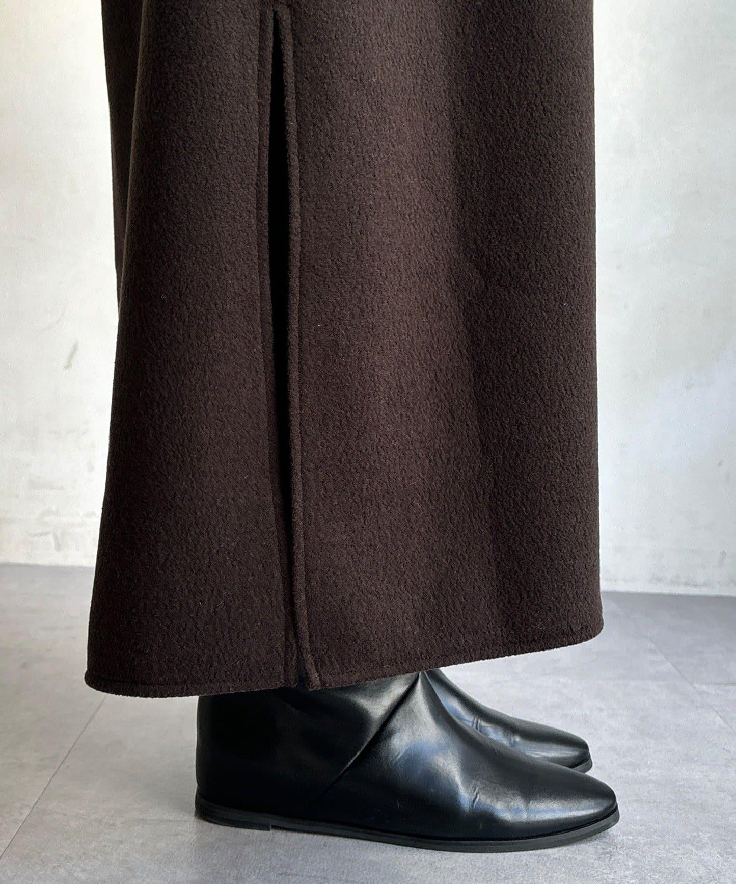 【前後兩穿】加絨寬袖連衣裙