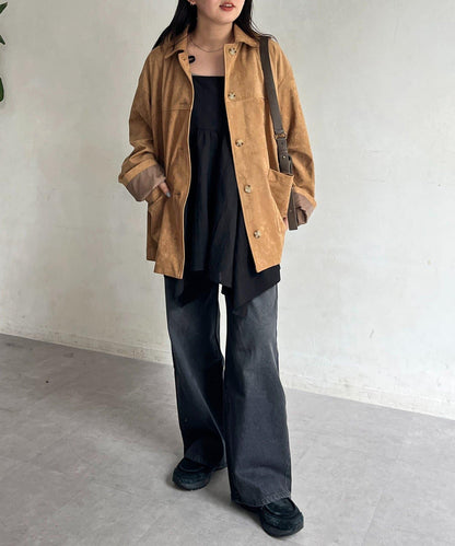 2WAY不對稱下襬吊帶長款上衣