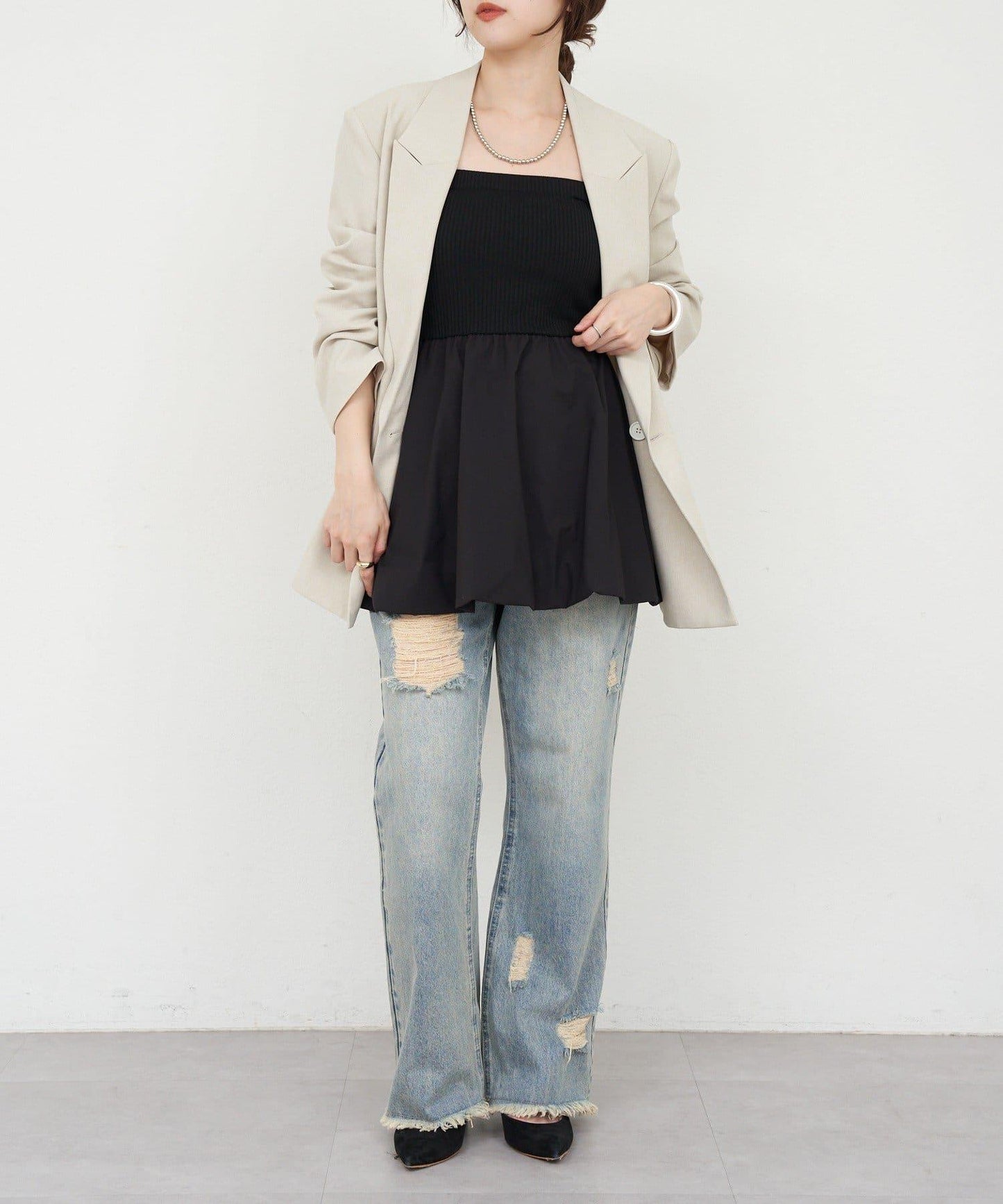 【26SS】泡泡吊帶背心