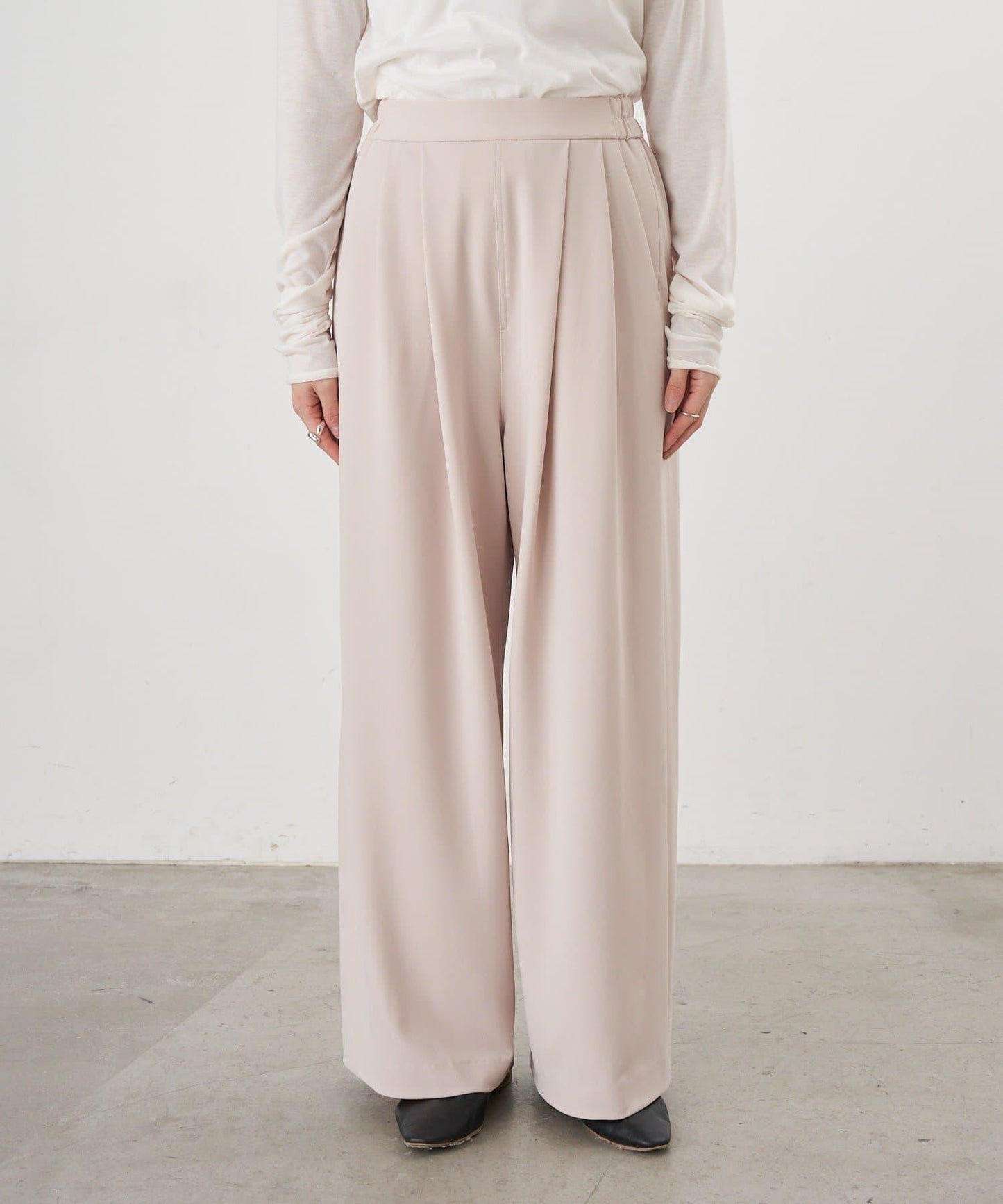 【26SS】雙褶針織長褲