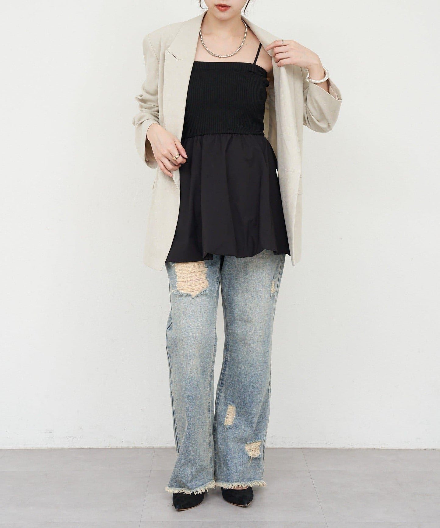 【26SS】泡泡吊帶背心