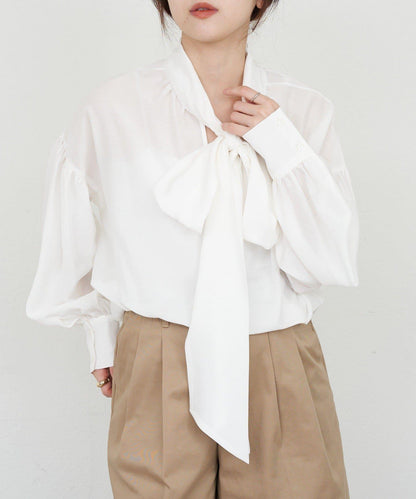 【26SS】蝴蝶結領襯衫