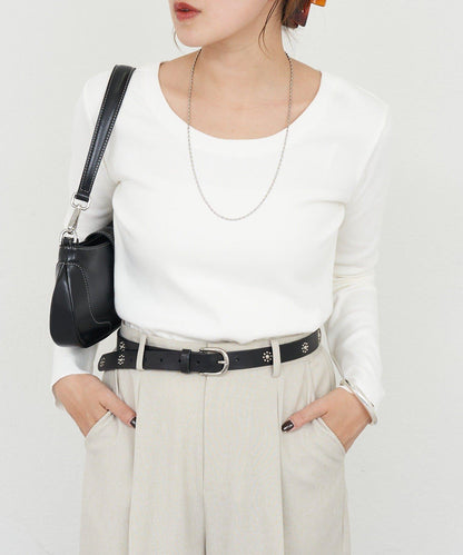 【26SS】熊圖案羅紋長袖T恤