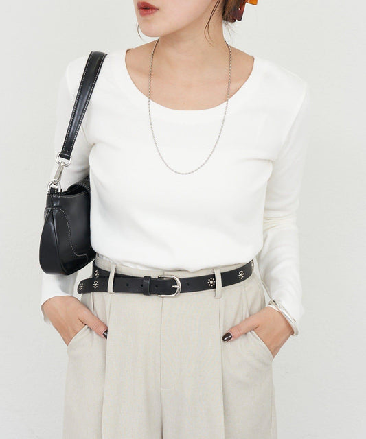 【26SS】熊圖案羅紋長袖T恤