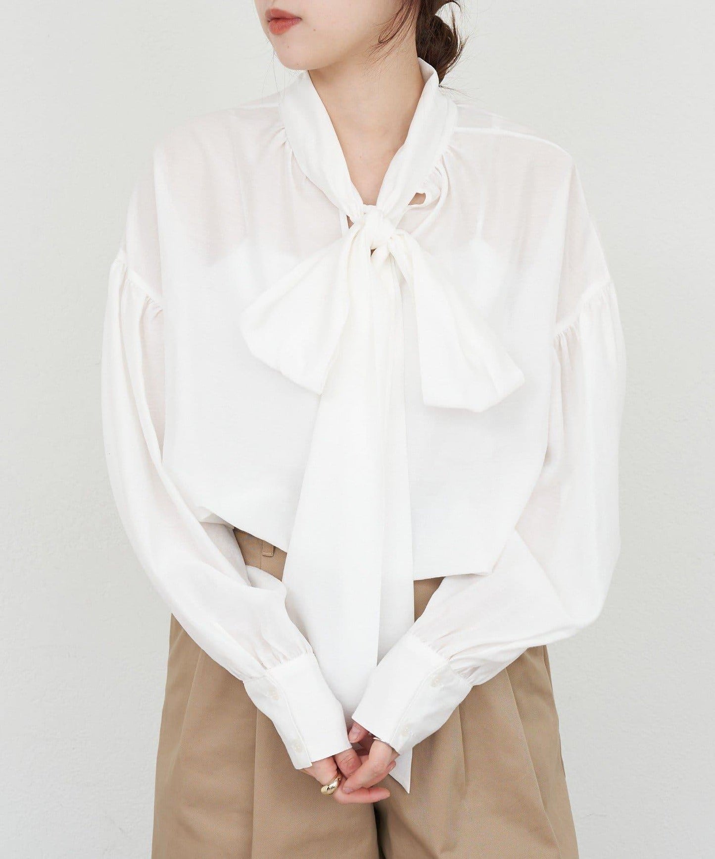 【26SS】蝴蝶結領襯衫