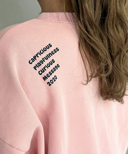 CPCM標誌刺繡加絨套頭衫