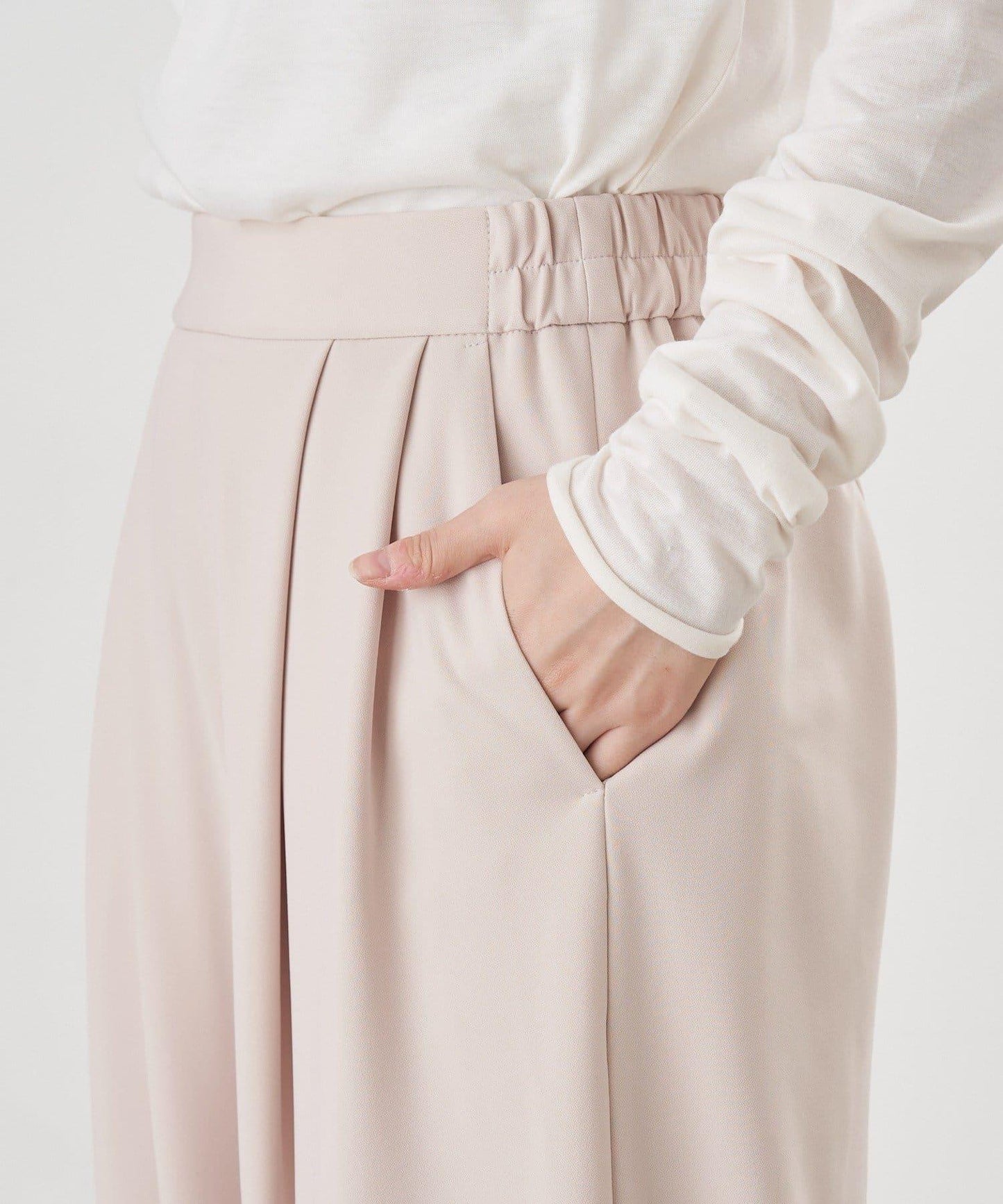 【26SS】雙褶針織長褲