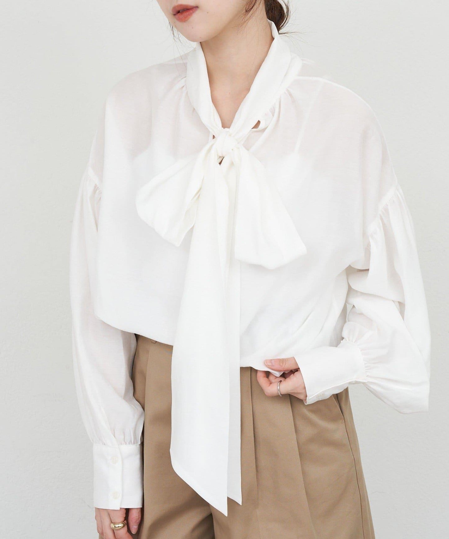 【26SS】蝴蝶結領襯衫