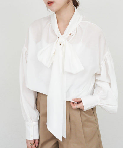 【26SS】蝴蝶結領襯衫
