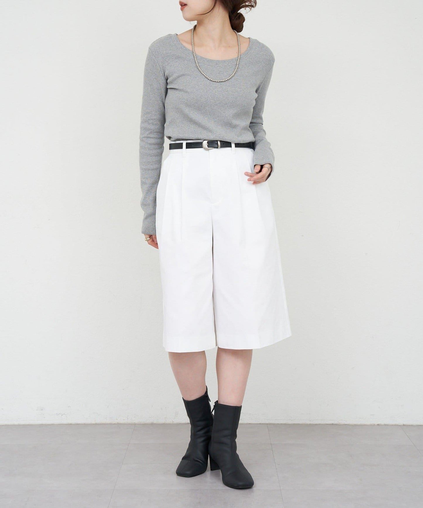 【26SS】熊圖案羅紋長袖T恤