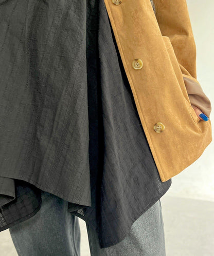 2WAY不對稱下襬吊帶長款上衣