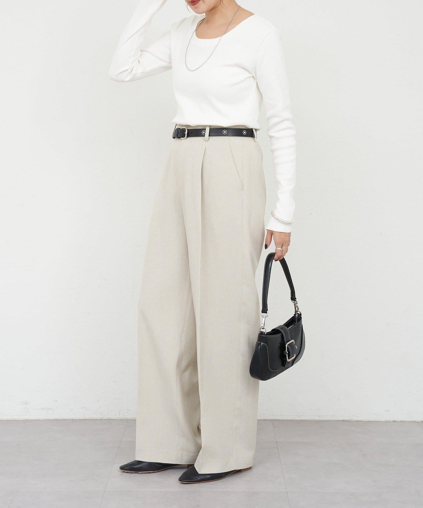 【26SS】熊圖案羅紋長袖T恤