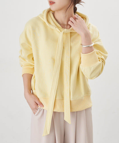 【26SS】蝴蝶結領連帽衫