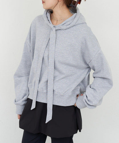 【26SS】蝴蝶結領連帽衫