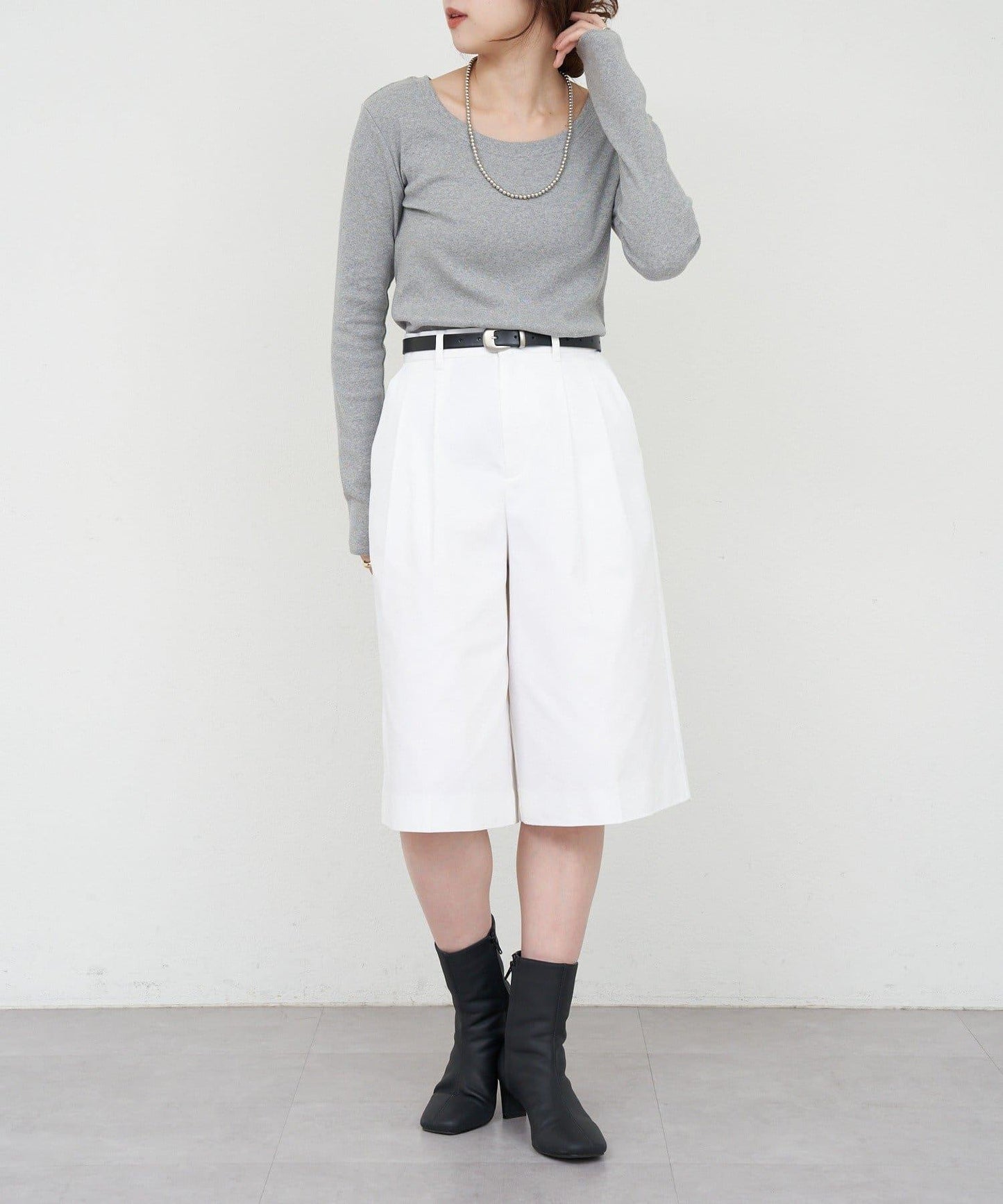 【26SS】熊圖案羅紋長袖T恤