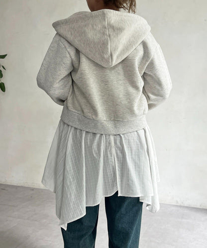 2WAY不對稱下襬吊帶長款上衣