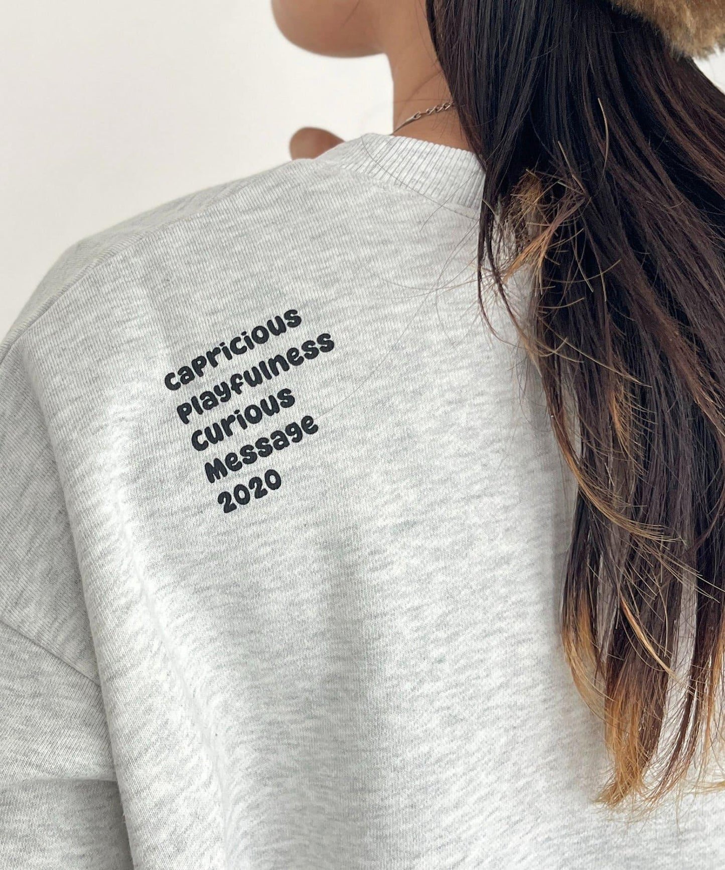 CPCM標誌刺繡加絨套頭衫