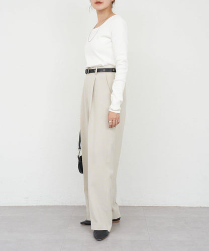 【26SS】熊圖案羅紋長袖T恤