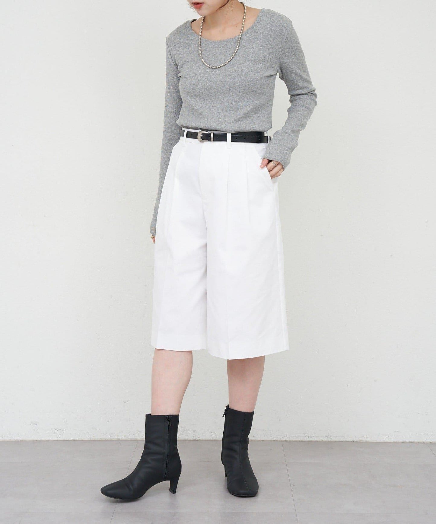 【26SS】熊圖案羅紋長袖T恤