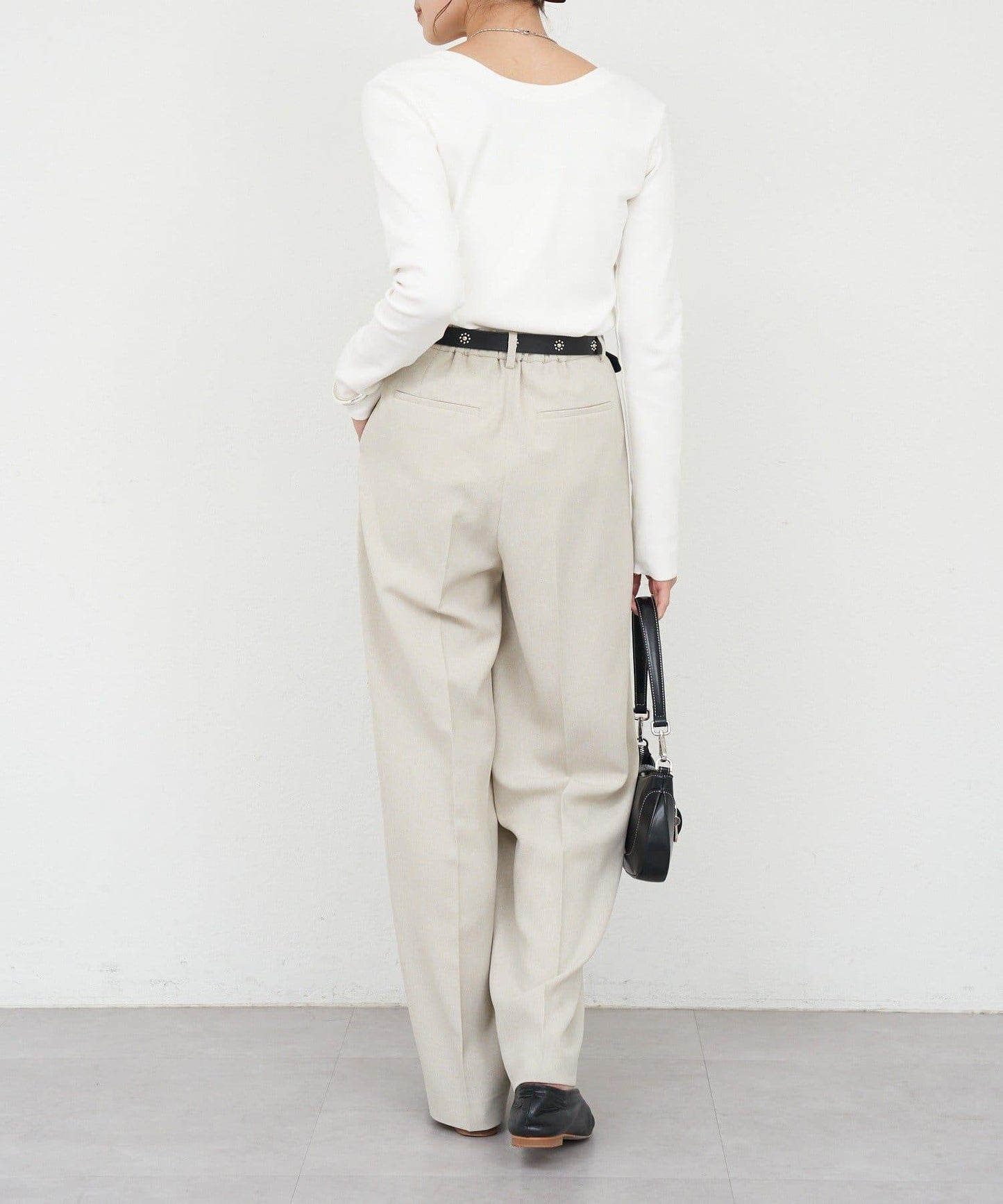 【26SS】熊圖案羅紋長袖T恤