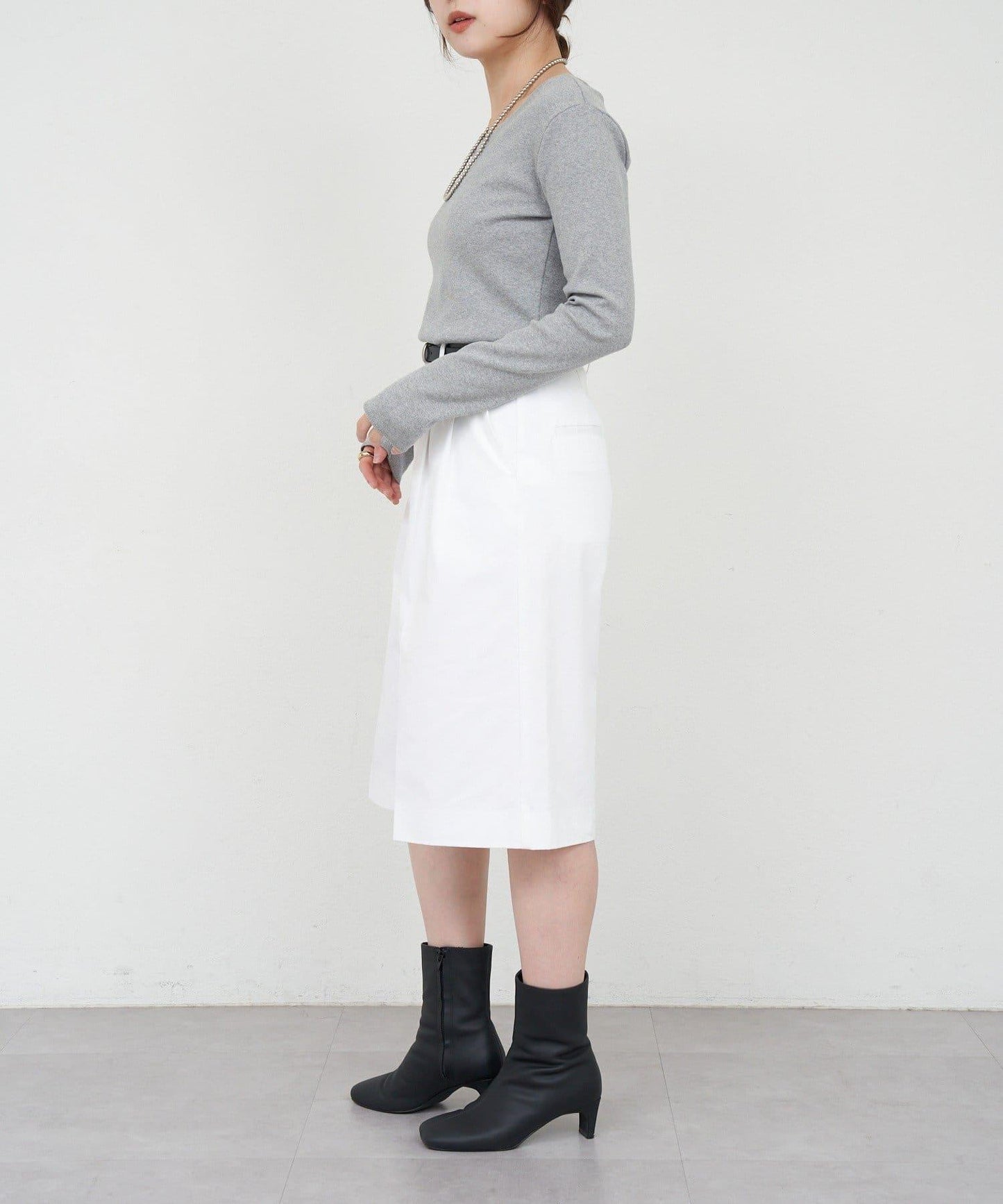 【26SS】熊圖案羅紋長袖T恤