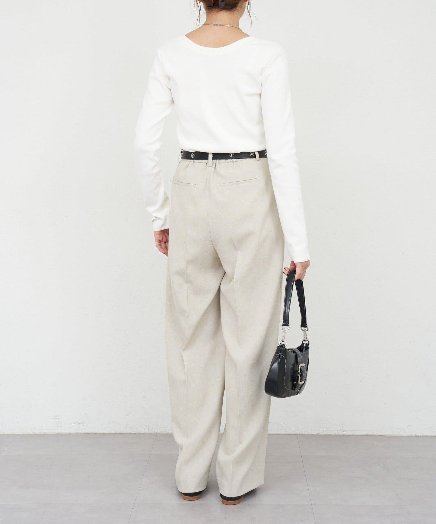 【26SS】熊圖案羅紋長袖T恤